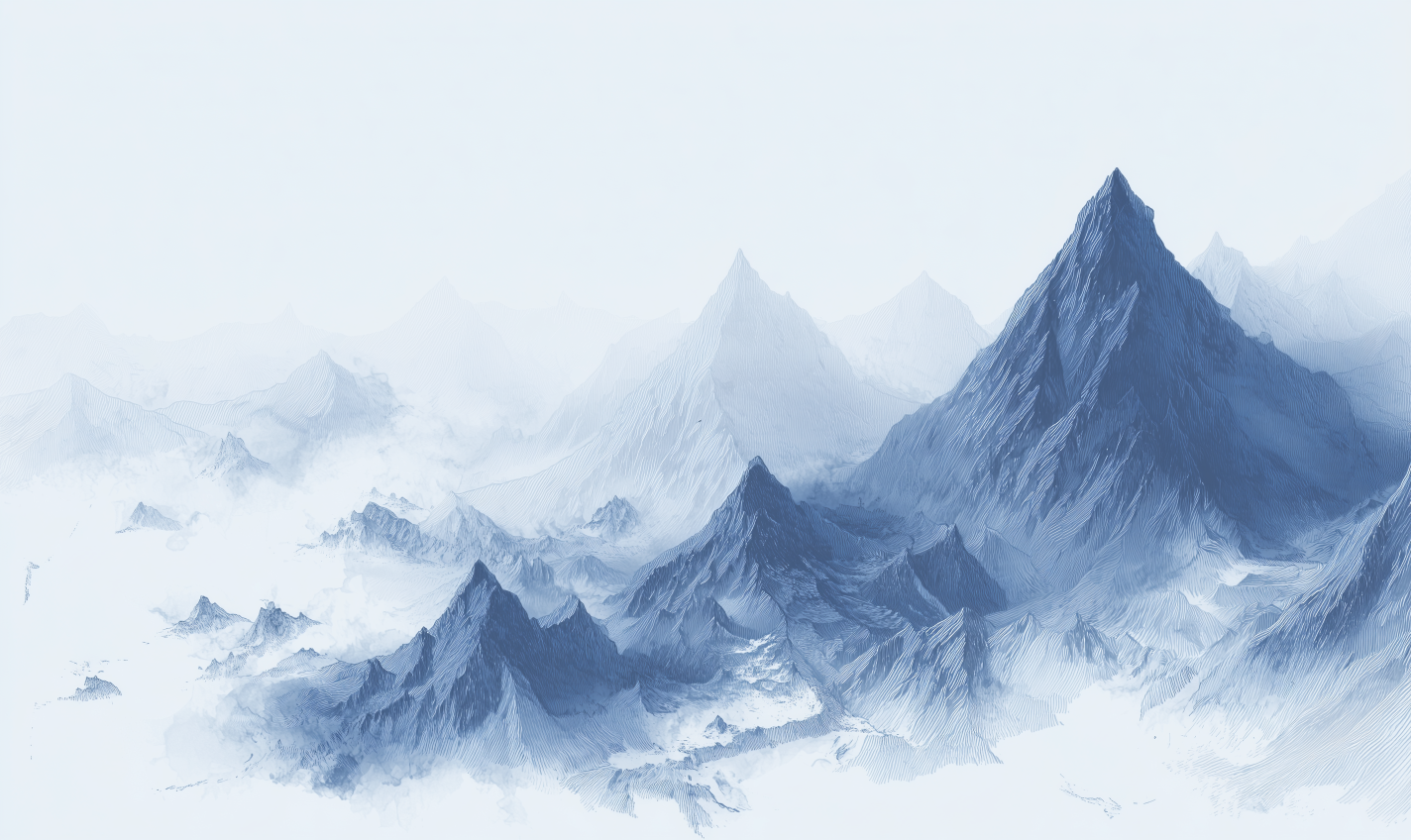 Calm Nordic mountains